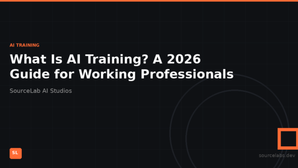 What Is AI Training? A 2026 Guide for Working Professionals