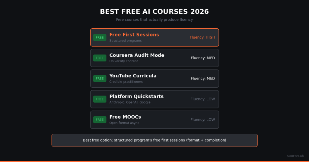Best Free AI Courses in 2026